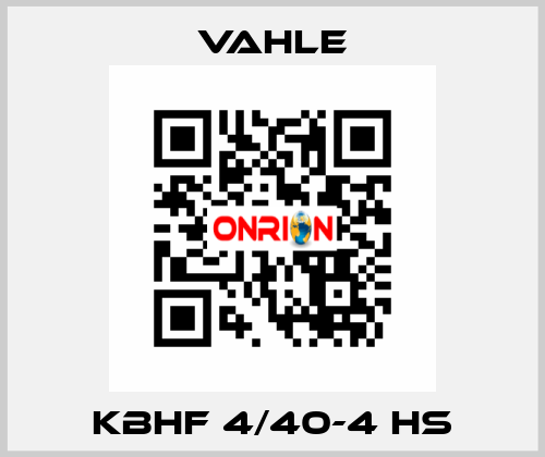 KBHF 4/40-4 HS Vahle