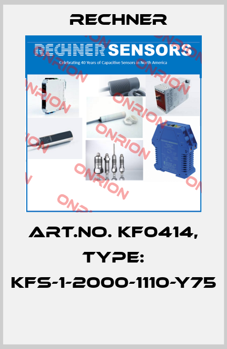 Art.No. KF0414, Type: KFS-1-2000-1110-Y75  Rechner