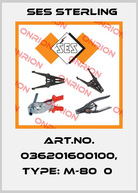 Art.No. 036201600100, Type: M-80  0  Ses Sterling