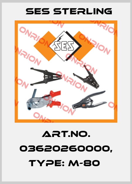 Art.No. 03620260000, Type: M-80  Ses Sterling
