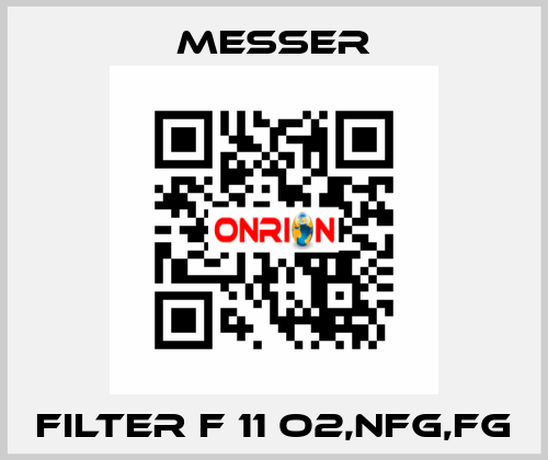 FILTER F 11 O2,NFG,FG Messer