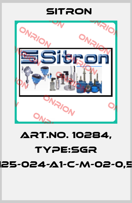 Art.No. 10284, Type:SGR 10-125-024-A1-C-M-02-0,5-J5  Sitron