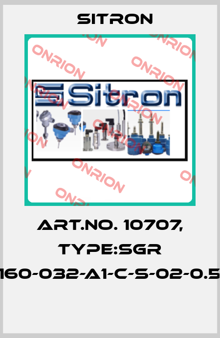 Art.No. 10707, Type:SGR 10-160-032-A1-C-S-02-0.5-J5  Sitron