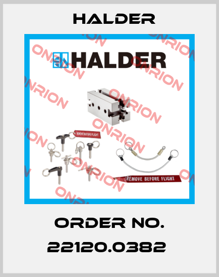 Order No. 22120.0382  Halder