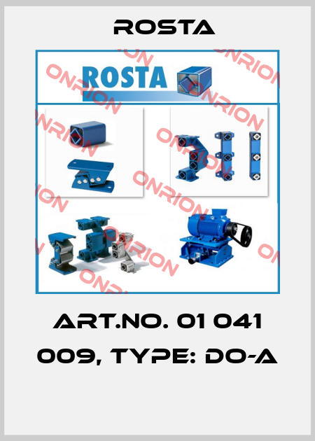 Art.No. 01 041 009, Type: DO-A  Rosta