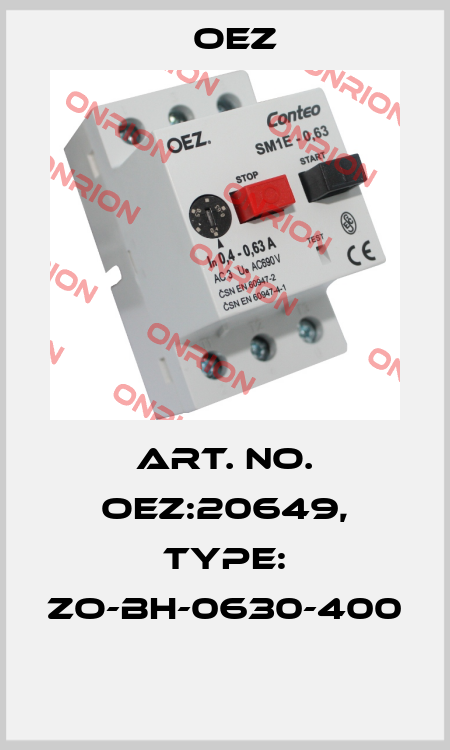Art. No. OEZ:20649, Type: ZO-BH-0630-400  OEZ