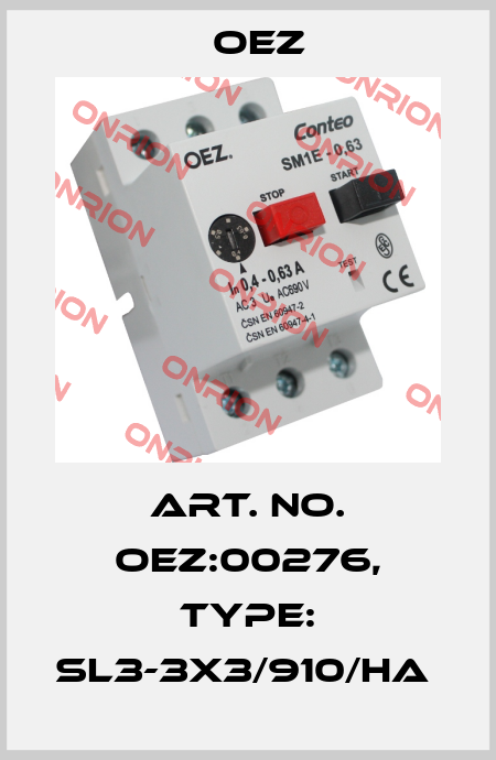 Art. No. OEZ:00276, Type: SL3-3x3/910/HA  OEZ