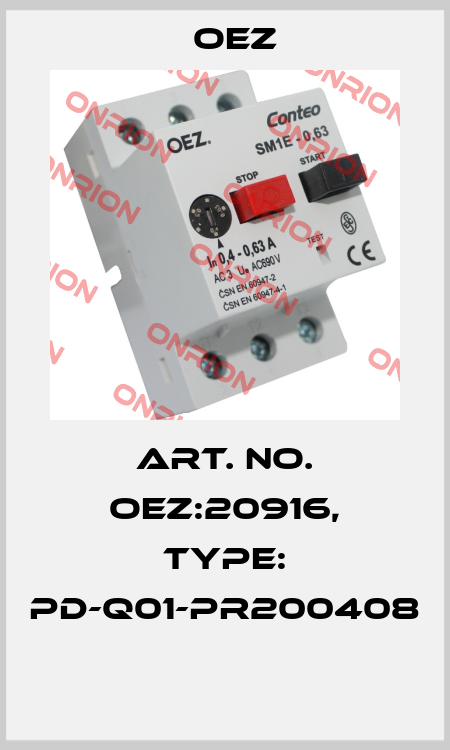 Art. No. OEZ:20916, Type: PD-Q01-PR200408  OEZ