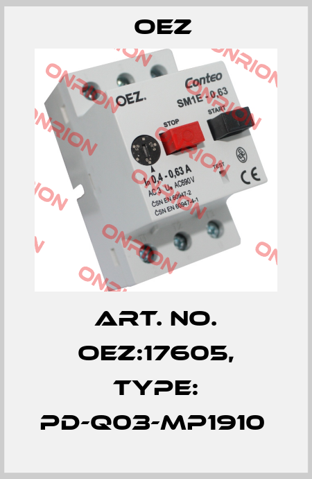 Art. No. OEZ:17605, Type: PD-Q03-MP1910  OEZ