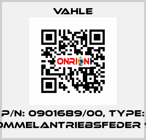 P/n: 0901689/00, Type: TROMMELANTRIEBSFEDER 925 Vahle