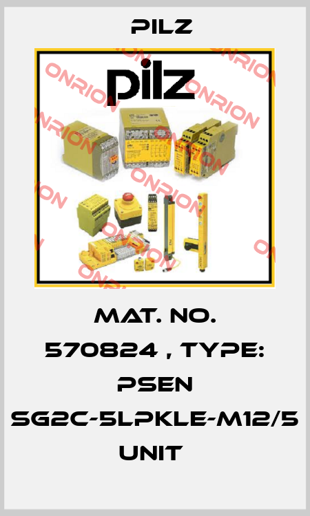 Mat. No. 570824 , Type: PSEN sg2c-5LPKLE-M12/5 unit  Pilz