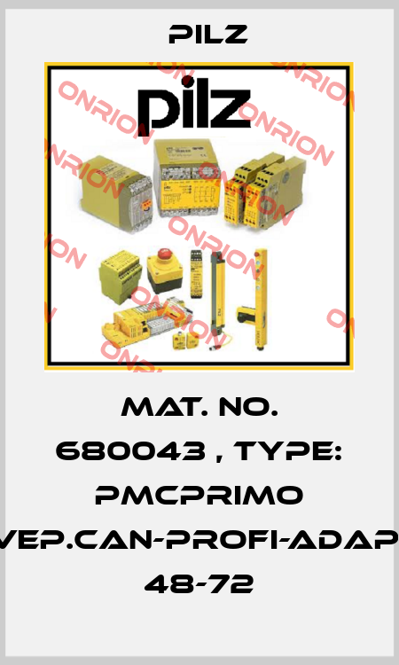 Mat. No. 680043 , Type: PMCprimo DriveP.CAN-PROFI-Adapter 48-72 Pilz