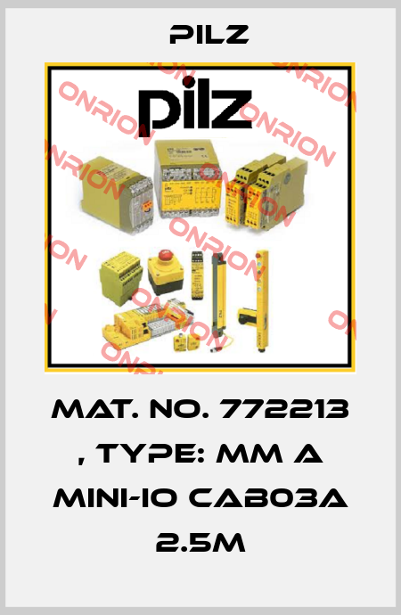 Mat. No. 772213 , Type: MM A MINI-IO CAB03A 2.5m Pilz