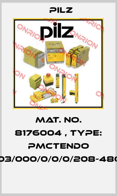 Mat. No. 8176004 , Type: PMCtendo DD5.03/000/0/0/0/208-480VAC  Pilz