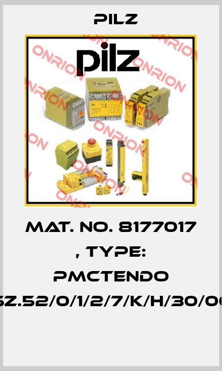 Mat. No. 8177017 , Type: PMCtendo SZ.52/0/1/2/7/K/H/30/00  Pilz