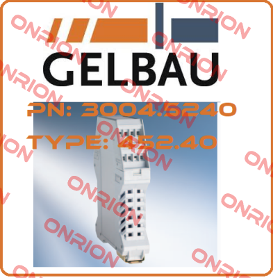 P/N: 3004.5240 Type: 452.40 Gelbau