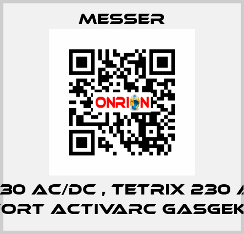 WIG 230 AC/DC , TETRIX 230 AC/DC Comfort activArc gasgekühlt  Messer