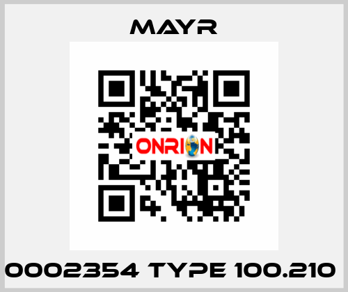 0002354 TYPE 100.210  Mayr