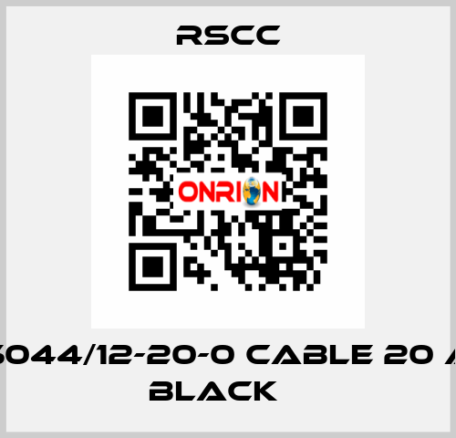 M85044/12-20-0 Cable 20 AWG BLACK    RSCC