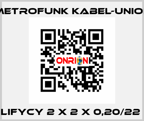 LifYCY 2 x 2 x 0,20/22  METROFUNK KABEL-UNION