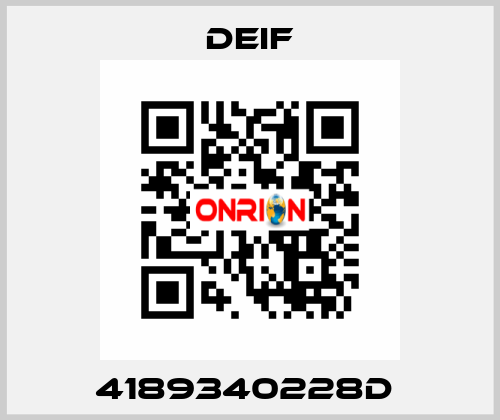 4189340228D  Deif