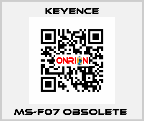 MS-F07 Obsolete  Keyence