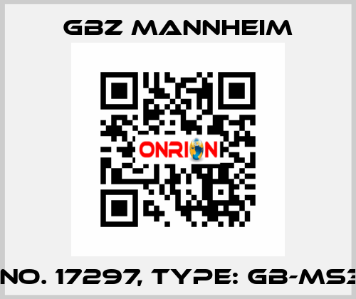 Id No. 17297, Type: GB-MS30  GBZ MANNHEIM