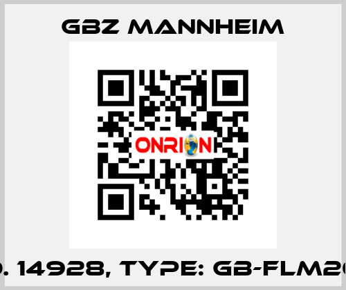 Id No. 14928, Type: GB-FLM20-S2  GBZ MANNHEIM