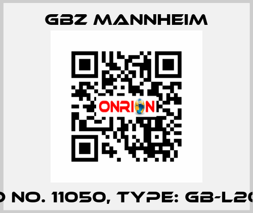 Id No. 11050, Type: GB-L20  GBZ MANNHEIM