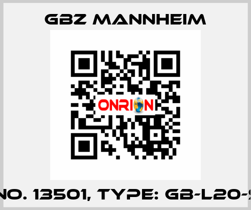 Id No. 13501, Type: GB-L20-S4  GBZ MANNHEIM