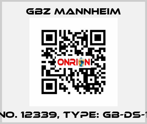 Id No. 12339, Type: GB-DS-101  GBZ MANNHEIM