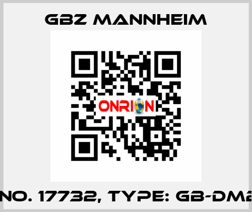 Id No. 17732, Type: GB-DM20  GBZ MANNHEIM