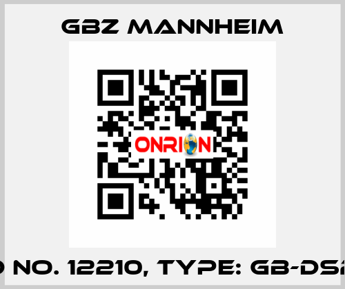 Id No. 12210, Type: GB-DS2  GBZ MANNHEIM