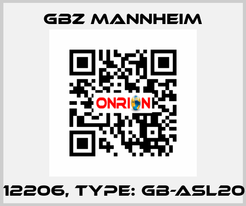 Id No. 12206, Type: GB-ASL20-S9/2  GBZ MANNHEIM