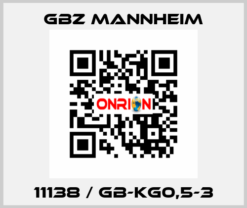 11138 / GB-KG0,5-3 GBZ MANNHEIM