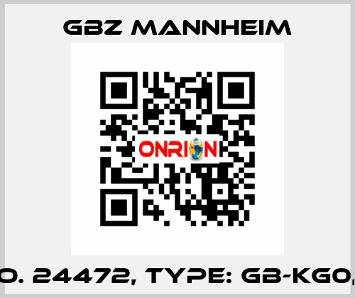 Id No. 24472, Type: GB-KG0,5-5  GBZ MANNHEIM