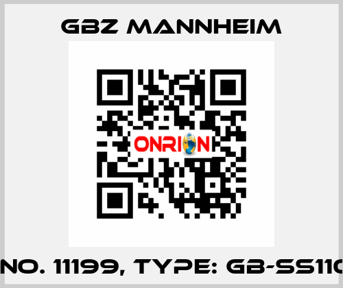 Id No. 11199, Type: GB-SS1100  GBZ MANNHEIM