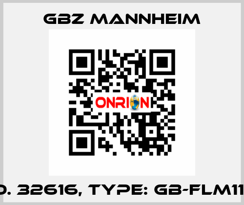 Id No. 32616, Type: GB-FLM110-S1  GBZ MANNHEIM