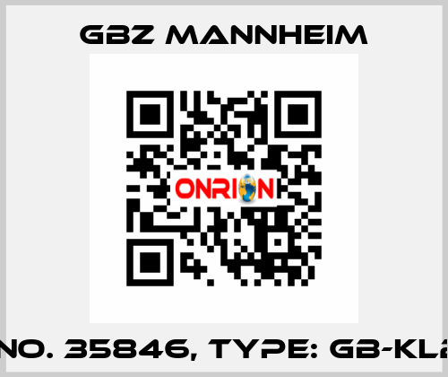 Id No. 35846, Type: GB-KL20  GBZ MANNHEIM