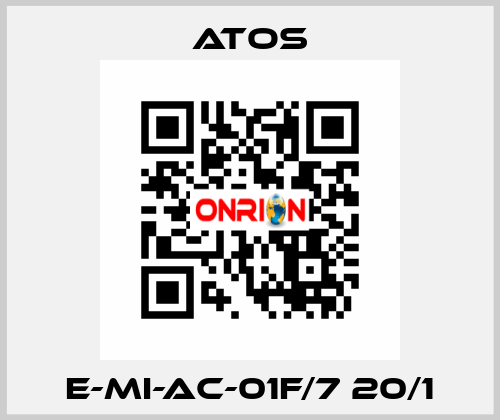 E-MI-AC-01F/7 20/1 Atos