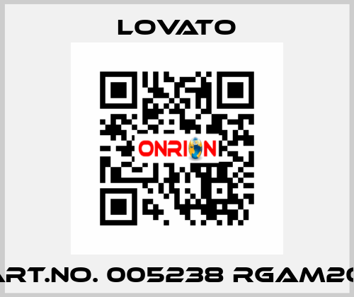 ART.NO. 005238 RGAM20  Lovato