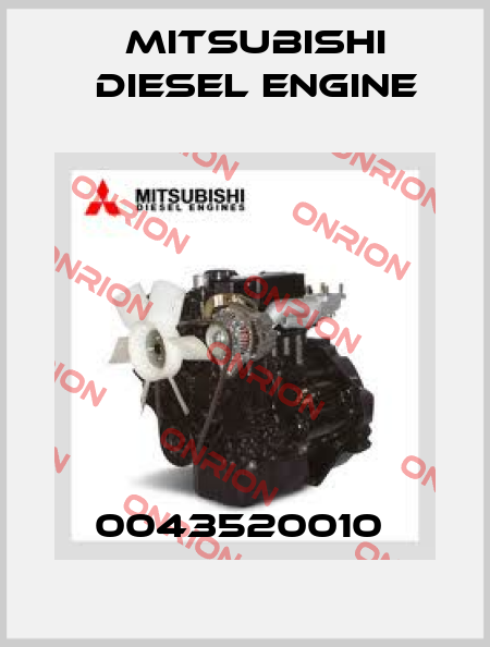 0043520010  Mitsubishi Diesel Engine