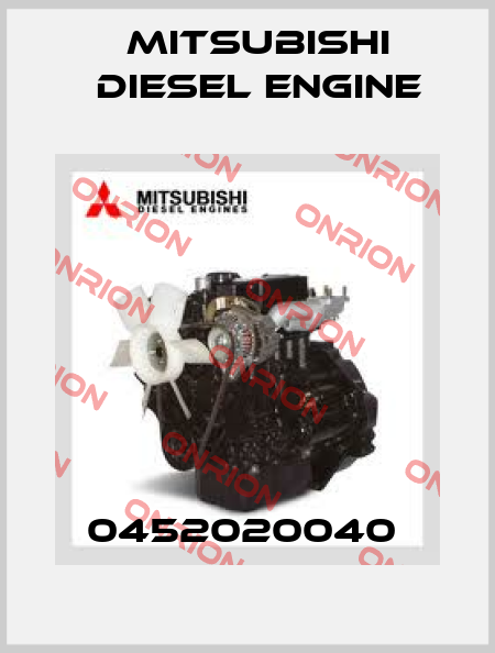 0452020040  Mitsubishi Diesel Engine