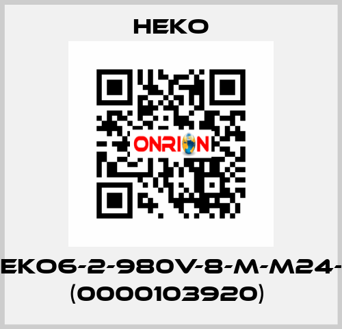 KB-105-TS-HEKO6-2-980V-8-M-M24-1DL-SPS1481 (0000103920)  HEKO