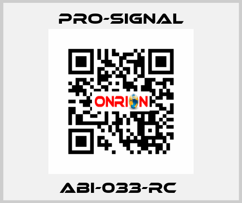 ABI-033-RC  pro-signal