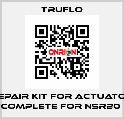 Repair Kit For Actuator Complete For NSR20  TRUFLO