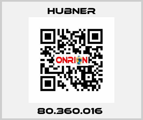 80.360.016  HUBNER