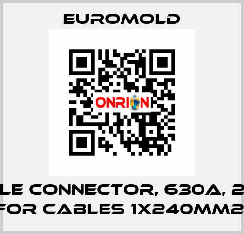 Cable connector, 630A, 24kV for cables 1x240mm2  EUROMOLD