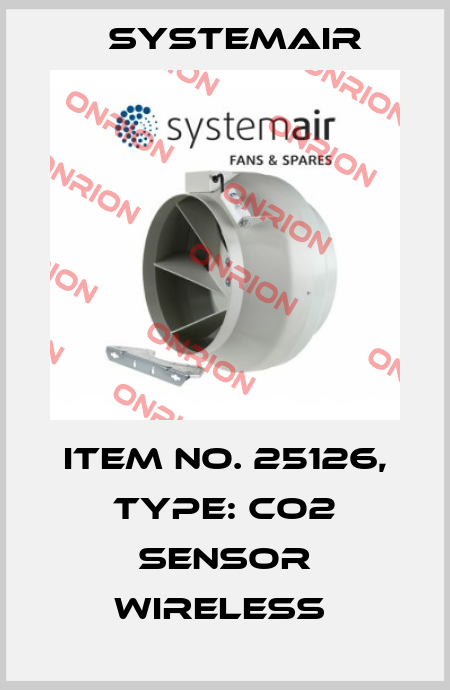 Item No. 25126, Type: CO2 Sensor Wireless  Systemair