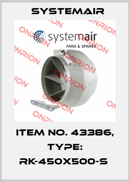 Item No. 43386, Type: RK-450x500-S  Systemair